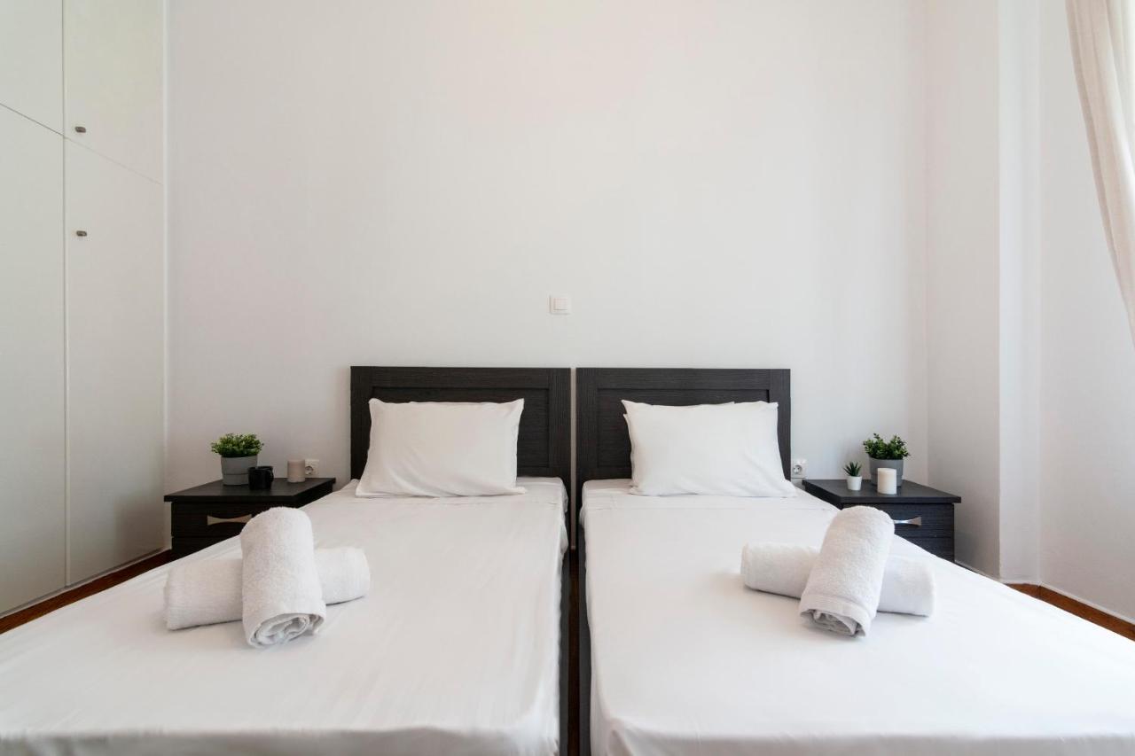 Modern 2Bd Apt In Athens , 3-Min Metro Zewnętrze zdjęcie