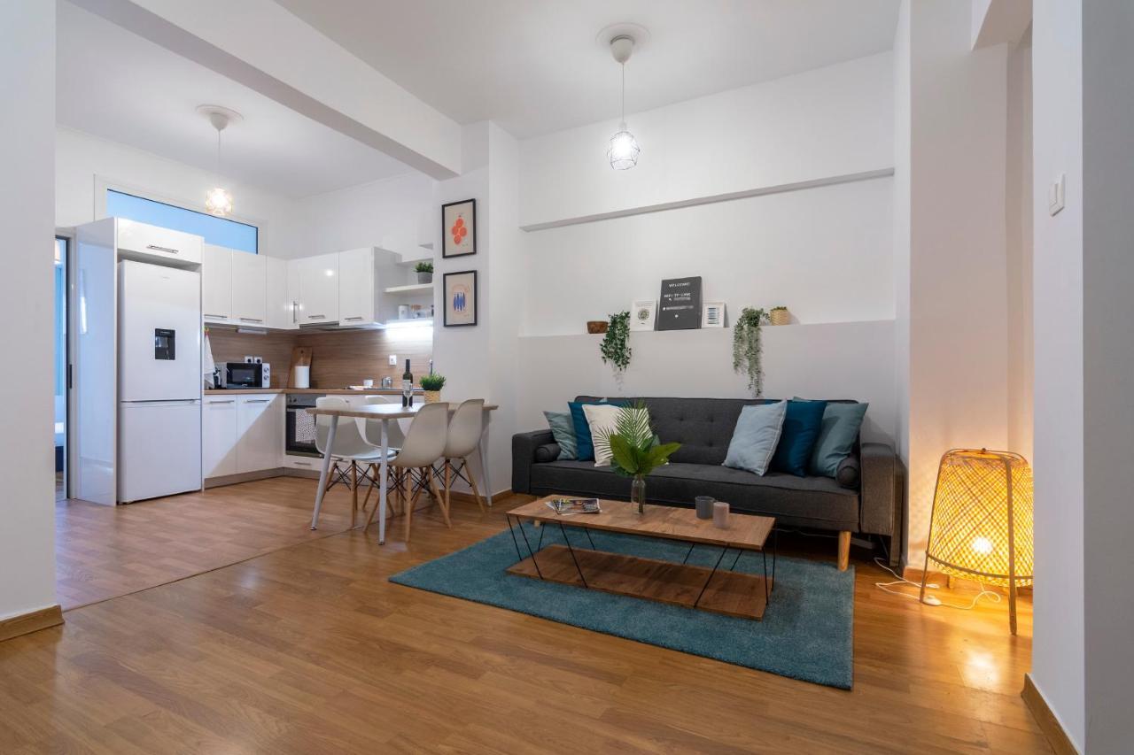 Modern 2Bd Apt In Athens , 3-Min Metro Zewnętrze zdjęcie